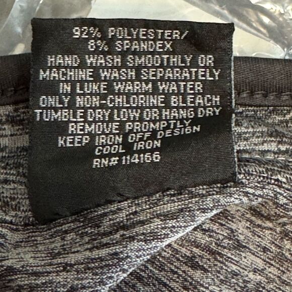 K State Athletic Popover 1/4 Zip Mock Polo Gray Logo Top Sz Large - Picture 5 of 7